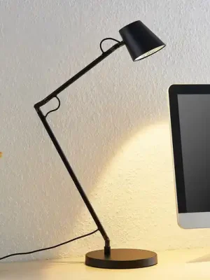 Stolní LED lampa Lucande Tarris, výška 46 cm, černá Finální Výprodej