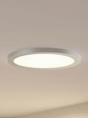Stropní svítidlo Prios LED Aureka, Ø 33 cm, stříbrná, kov Tovární Cena