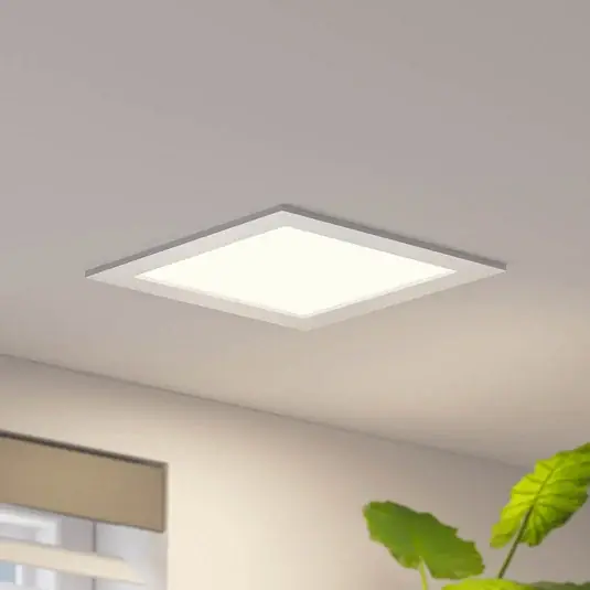 Nejprodávanější Prios LED vestavné svítidlo Helina, stříbrné, 22 cm, 18 W, stmívatelné