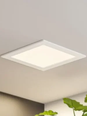Originální Prios LED vestavné svítidlo Helina, bílé, 22 cm, 24 W, stmívatelné
