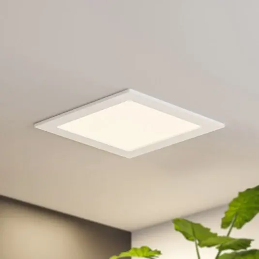 Originální Prios LED vestavné svítidlo Helina, bílé, 22 cm, 24 W, stmívatelné