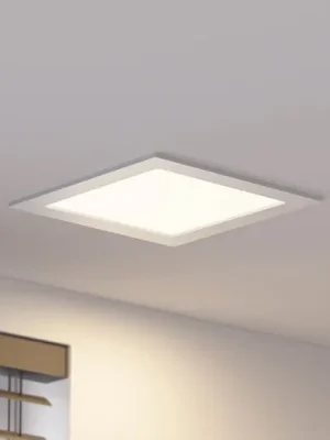 Prios LED vestavné svítidlo Helina, stříbrné, 22 cm, 24 W, stmívatelné Sleva