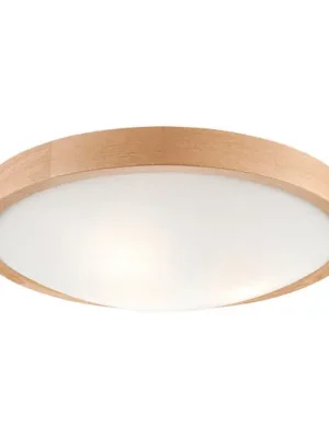 Akční Nabídka Envostar Zeus stropní světlo ze dřeva, dub, Ø 47 cm