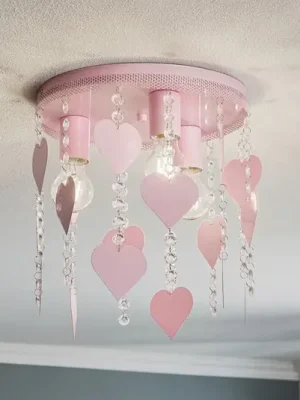 Stropní světlo Corazon v růžové barvě se srdíčky Ihned K Objednání