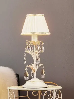 Stolní lampa Karen výška 40 cm slonová kost Nejprodávanější