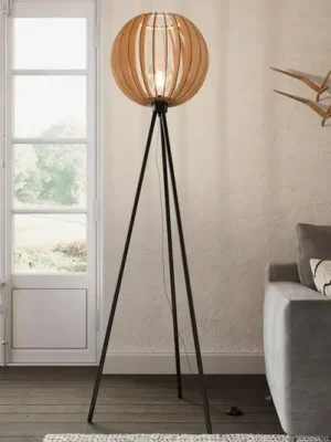 Dokud Zásoby Vydrží Stojací lampa Envostar Clay, kov/březová překližka
