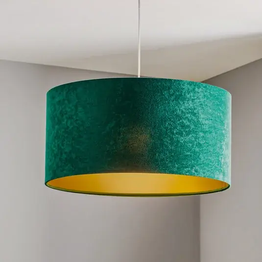 Závěsné svítidlo Salina, zelená/zlatá, Ø 50 cm Nejprodávanější