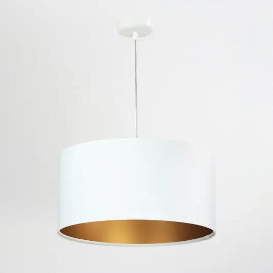 Novinka Závěsné svítidlo Salina, bílá/zlatá Ø 40 cm