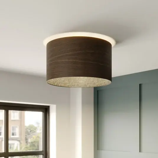 Envostar Dýhové stropní svítidlo kouřový dub Ø 40 cm Časově Omezené