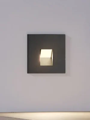 Arcchio LED vestavné svítidlo Vexi, 7,5 cm x 7,5 cm, černá, CCT Ověřený
