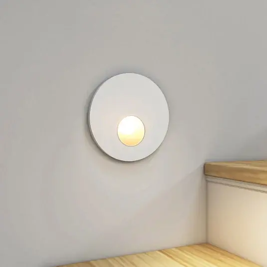 Arcchio LED vestavné svítidlo Vexi, Ø 7,5 cm, bílé, hliník, CCT Vysoce Kvalitní