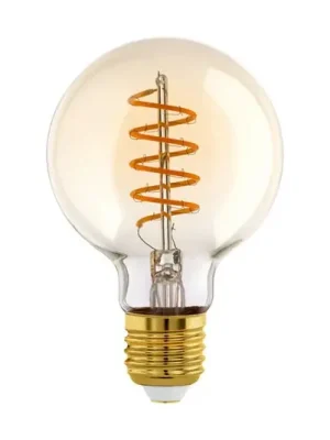 Skleněná LED žárovka E27 4W jantarová Ø 8 cm Přímo Od Výrobce