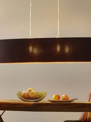 Nejlepší Cena Textilní závěsné světlo Lecio, ovál, 100 cm, černé