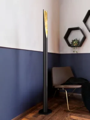 Dokud Zásoby Vydrží LED stojací lampa Lackierbox v černé a zlaté