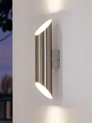 LED venkovní nástěnné svítidlo Agolada, nerezová ocel Objednat Nyní