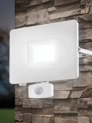 Faedo 3 LED venkovní reflektor, senzor, bílá, 50W Poslední Šance