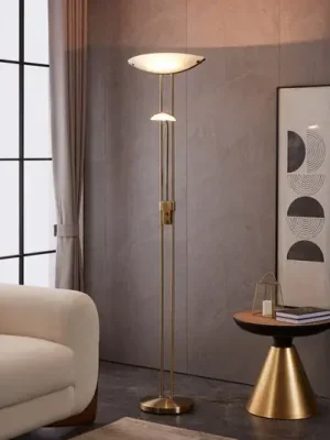 Stojací lampa Baya leštěná Vysoce Kvalitní