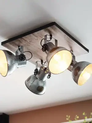 Finální Výprodej Stropní světlo Barnstaple industr. vzhled 4-žár.
