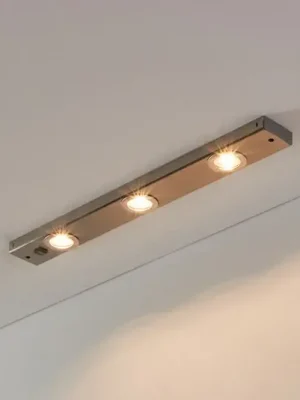 Kob LED podlinkové světlo s vypínačem, nikl mat Aktuální