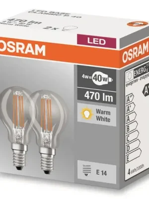 Poslední Šance E14 4W 827 LED žárovka - kapka, sada 2ks