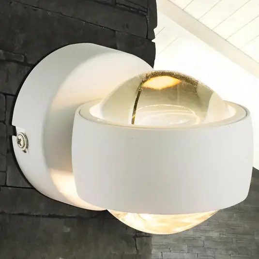 LED nástěnné svítidlo Randi v bílé barvě Vrácení Zdarma