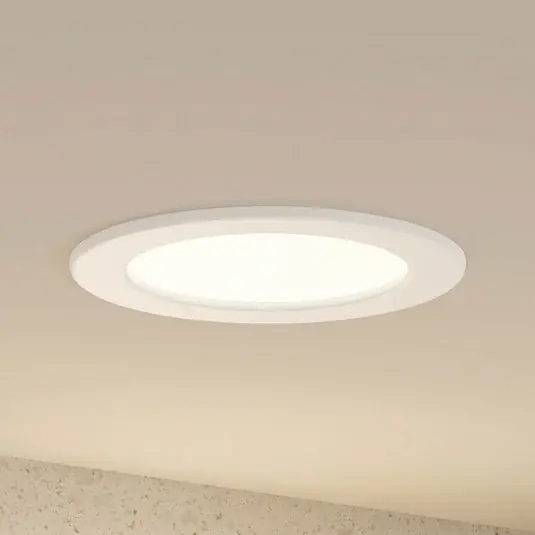 Prios LED vestavné svítidlo Cadance, bílé, 17 cm, CCT, IP44 Ihned K Objednání
