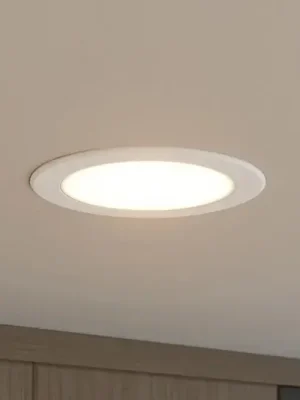 Akční Nabídka Vestavné bodové svítidlo Prios LED Rida, bílé. Ø 15 cm, CCT, IP44