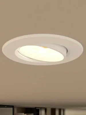 Cenová Bomba Prios LED vestavné světlo Shima, bílé, 7 W, 3000K, stmívatelné