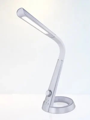 LED stolní lampa Mitti, USB přípojka stříbrná/bílá Dokud Zásoby Vydrží