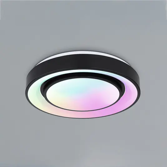 LED stropní svítidlo Sully dálkové ovládání černá Nejlepší Volba