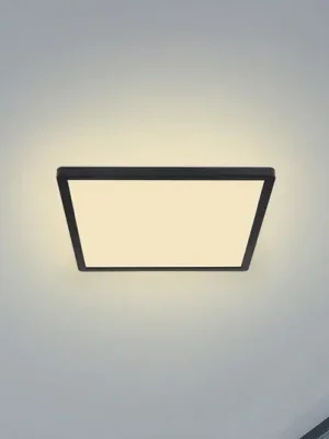LED stropní světlo Sapana, hranaté, stmívací černá Omezená Nabídka