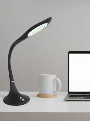 Finální Výprodej LED stolní lampa Pattaya, černá, stmívatelné, CCT