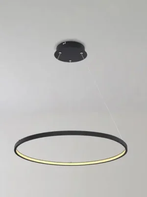 Výhodná Nabídka LED závěsné světlo Ralph, 1 zdroj, černá, Ø 60cm