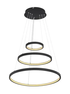 LED závěsné světlo Ralph, tři zdroje, černá Odeslání Ihned