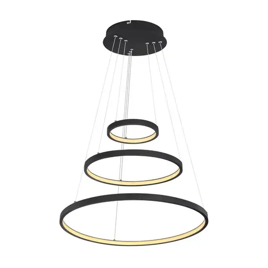 LED závěsné světlo Ralph, tři zdroje, černá Odeslání Ihned