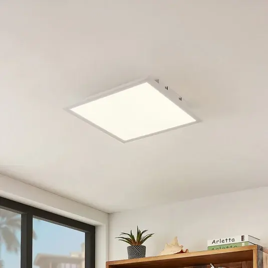 Akce Lindby LED panel Quais, 40 x 40 cm, bílý, hliník, 4 000K