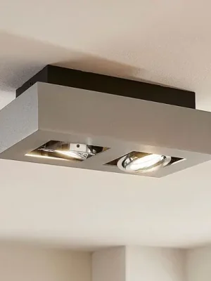 Aktuální Reflektor Arcchio Vince, 25 cm, 2 světla, stříbrný, GU10