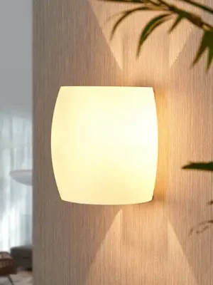 Vrácení Zdarma Skleněné nástěnné světlo Lusine