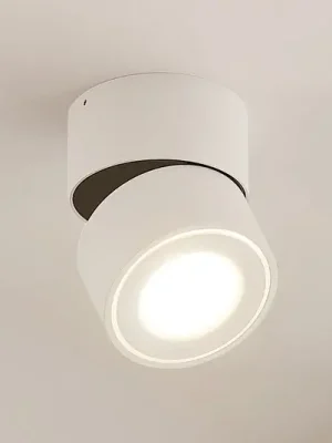 Značkový Arcchio LED stropní bodové světlo Rotari, bílé, 1-žárovkové, 1987 lm