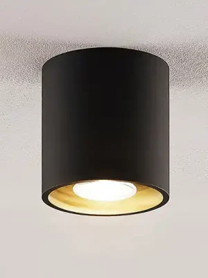 Akce Lindby Parvin downlight hliník, kulatý, černý