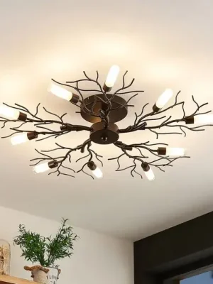 Akce Stropní svítidlo Lindby Bigna, Ø 68 cm, 10 světel, sklo, kov