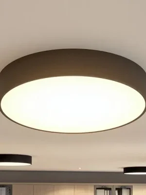Arcchio LED stropní svítidlo Noabelle, Ø 60 cm, černá, kov Horká Nabídka