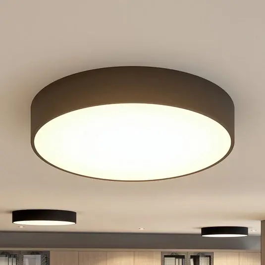 Arcchio LED stropní svítidlo Noabelle, Ø 60 cm, černá, kov Horká Nabídka