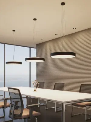 Závěsné svítidlo Arcchio LED Vanida, černé, Ø 60 cm, nahoru/dolů Super Cena