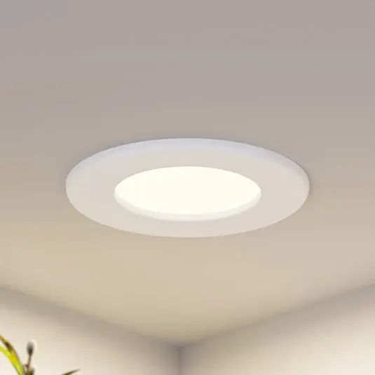 Sezónní Sleva Prios LED vestavné svítidlo Cadance, bílé, 12 cm, CCT, IP44