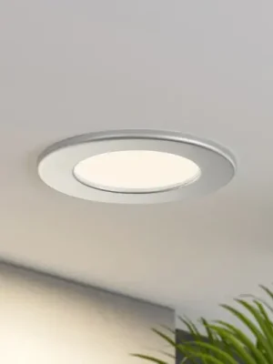Výprodej Prios LED vestavné svítidlo Cadance, stříbrné, 12 cm, CCT, IP44