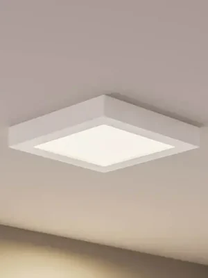 Přímo Od Výrobce Stropní svítidlo Prios LED Alette, bílé, 22,7 cm, 24 W, stmívatelné