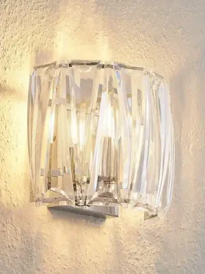 Akční Cena Nástěnné svítidlo Lindby Sofia, transparentní, akryl, 23 cm