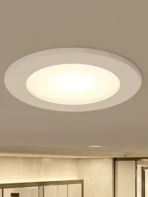 Vrácení Zdarma Vestavné bodové svítidlo Prios LED Rida, bílé. Ø 10 cm, CCT, IP44