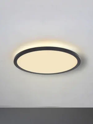 LED stropní světlo Sapana, černá, kulaté, stmívací Přímo Od Výrobce